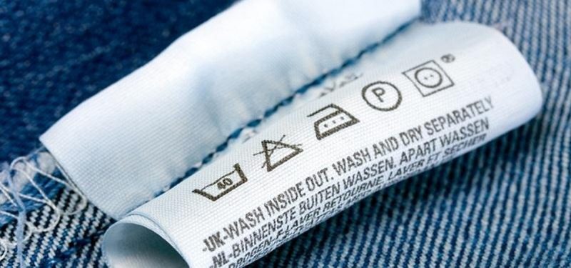 Símbolos etiqueta textil